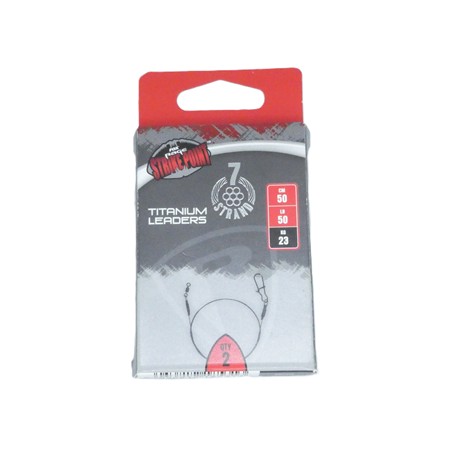 Bas De Ligne Fox Rage Srike Point 7 Strand Titanium Leader - Nwl055