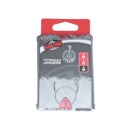 Bas De Ligne Fox Rage Srike Point 7 Strand Titanium Leader - Nwl056