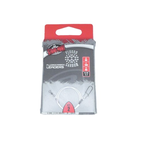 Bas De Ligne Fox Rage Strike Point Ready Tied Fluorocarbon Leaders - 110/100