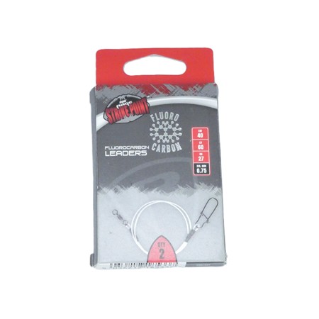 Bas De Ligne Fox Rage Strike Point Ready Tied Fluorocarbon Leaders - 75/100