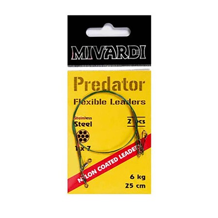 BAS DE LIGNE MIVARDI WIRE LEADER WITH SWIVEL AND SNAP SWIVEL