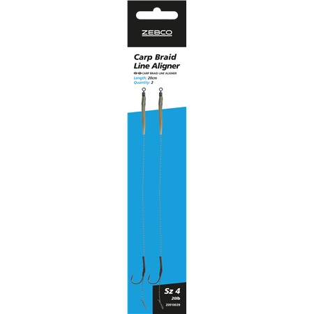 Bas De Ligne Monté Zebco Trophy Carp Braid Line Aligner