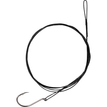 BAS DE LIGNE MONTÉ ZEBCO TROPHY STEEL TRACE 1X7 SINGLE HOOK
