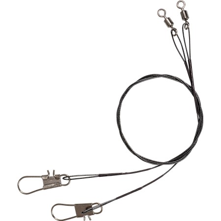 BAS DE LIGNE MONTÉ ZEBCO TROPHY STEEL TRACE 1X7 STANDARD
