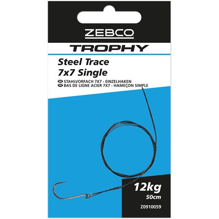 Bas De Ligne Monté Zebco Trophy Steel Trace 7X7 Single