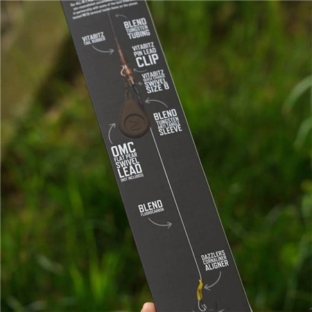 BAS DE LIGNE ONE MORE CAST META TERMINAL TACKLE ALL-IN-1 RIG BLEND TUBING FLUORO D