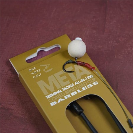 BAS DE LIGNE ONE MORE CAST META TERMINAL TACKLE ALL-IN-1 RIG COATED BRAID LEAD CLIP