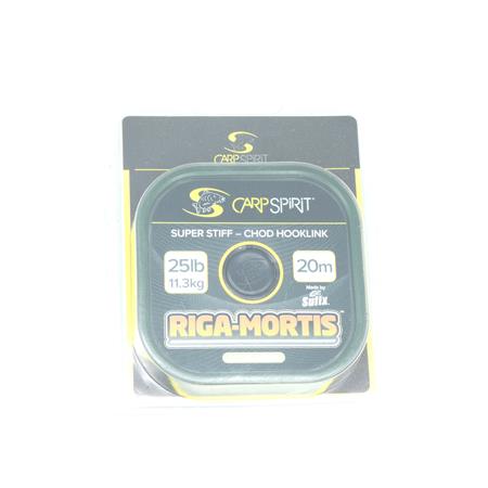 Bas De Ligne Rigide Carp Spirit Riga Mortis Green - 20M - 25Lbs