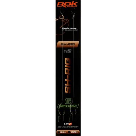 Bas De Ligne Rok Fishing Sh Rig Curve Shank - Pack De 2