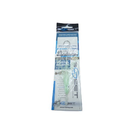 Bas De Ligne Sunset Surfcasting Rs Competition Special Gros Poisson - Fluoro + Octopus - Stsak18381x150n4/0