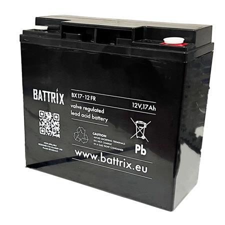 BATTERIE ÉTANCHE BATTRIX 12V 17AH POUR SONDEUR