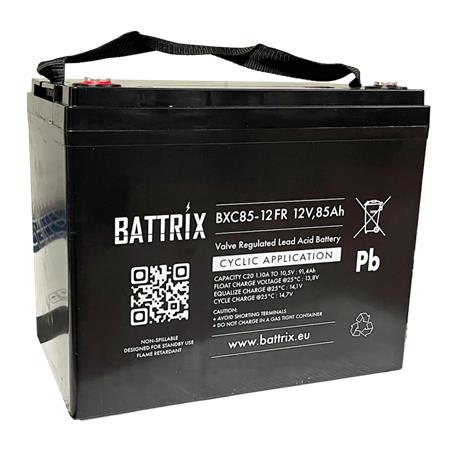 BATTERIE ÉTANCHE BATTRIX CYCLIC 12V 85AH POUR MOTEUR