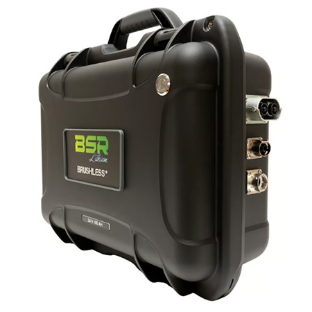 Batterie Lithium Bsr Prestige Lifepo4 Gen3+ Spécial Brushless 24V100ah +1 Sortie Régulée Sondeur Et Chargeur Non Étan