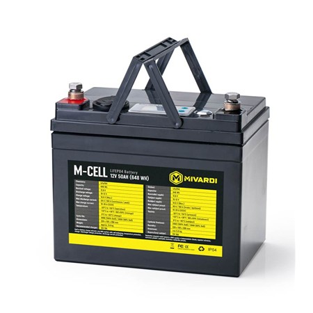 BATTERIE LITHIUM MIVARDI M-CELL LIFEPO4 12V + CHARGER