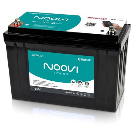 Batterie Lithium Noovi 12V100amp Avec Bluetooth Intégré