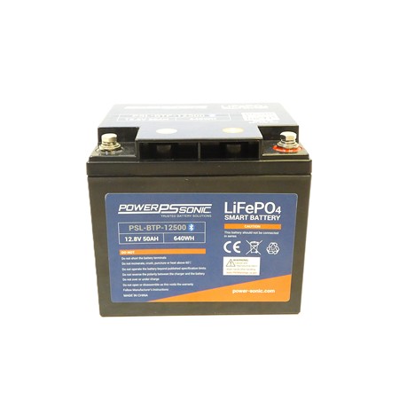 Batterie Lithium Power Sonic Lifepo4 Power Sonic 12V 50Ah Avec Bluetooth Intégré - Bl-Btp-1250