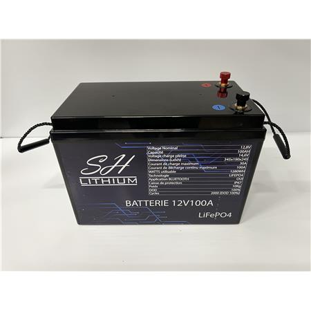 Batterie Lithium Sh Lithium Lifeop4 Format Caisse Bluetooth 12V100amp + Chargeur