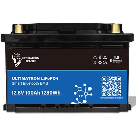 Batterie Lithium Ultimatron Lifepo4 Smart Bms 12.8V 100Ah