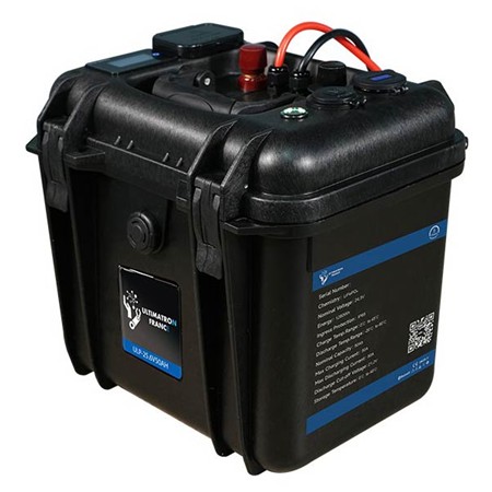 BATTERIE VALISE LITHIUM PORTABLE ULTIMATRON LIFEPO4 AVEC BLUETOOTH 24V 50AH