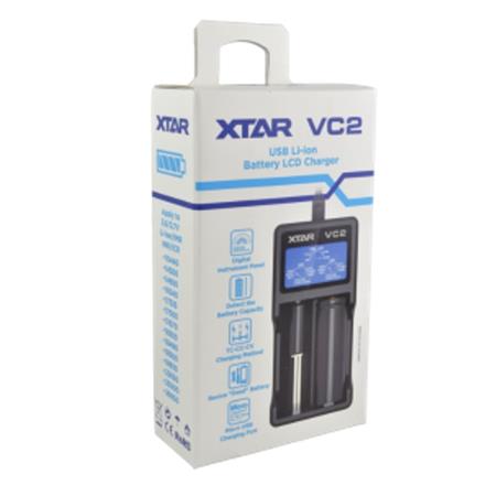 BATTERIJOPLADER TRACKER XTAR VC2 POUR 2 BATTERIES