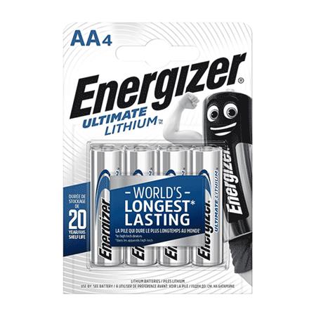 BATTERY ENERGIZER AA - PACK OF 4