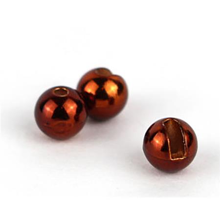 Bead - Metallic Brown Textreme Tungsten Slotted Beads - Metallic Brown