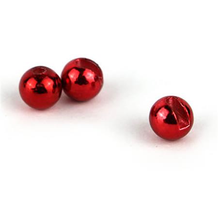 Bead - Metallic Red Textreme Tungsten Slotted Beads - Metallic Red