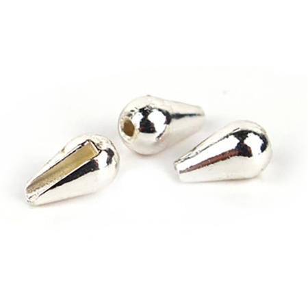 BEAD - SILVER TEXTREME TUNGSTEN DROPS - SILVER