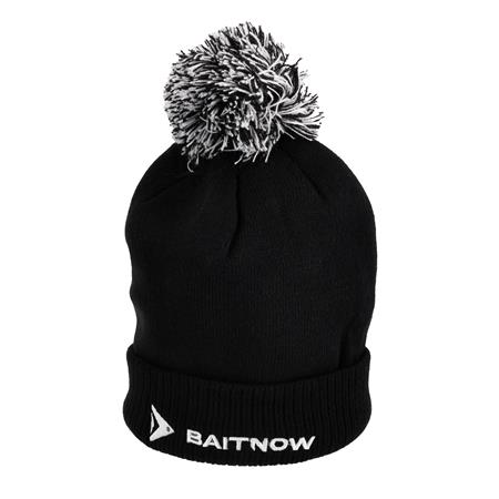 Beanie Baitnow Winter Beanie With Pom-Pom - Black