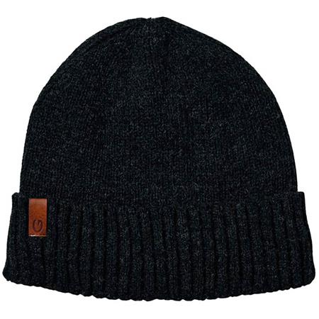 BEANIE - BLACK KINETIC WOOL HAT - NOIR