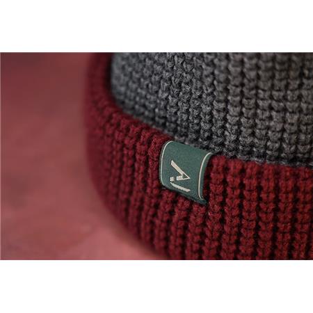 BEANIE - GREY/RED ONE MORE CAST BERRY TOASTIE BEANIE 100% WATERPROOF - GRIS/ROUGE