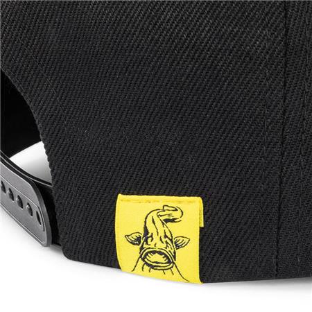 BERRETTO - NERO BLACK CAT BLACK FLAT PEAK CAP - NOIR