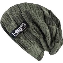 Berretto uomo hot spot design beanie hsd with fur verde