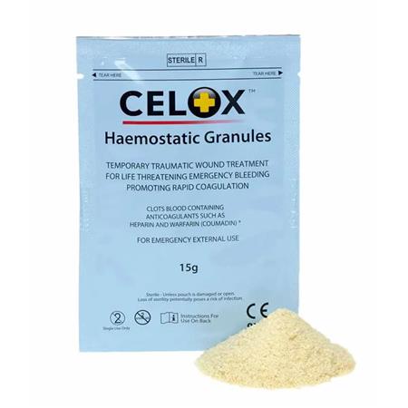 BEUTEL MIT CHITOSAN-GRANULAT CELOX MEDICAL