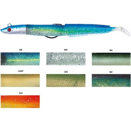 Beväpnad Mjukplastbete Flashmer Blue Equille 16.5Cm