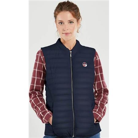 Bezrękawnik Puchowy Damski Bermudes Billy - Granatowy