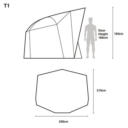 BIVVY - 1 PLAZA NASH TITAN T1 - 1 PERSONA