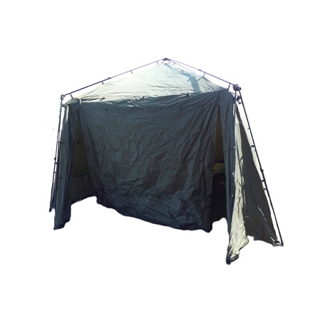 Bivvy Nash Bank Life Gazebo + Vapour Shield + Tapis De Sol + Façades Pleine/Vitrée -