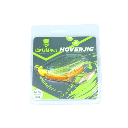 Bladed Jig Gunki Hoverjig - 14G - Fire Tiger