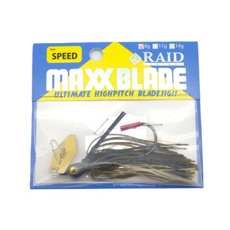 Bladed Jig Raid Japan Maxx Blade Speed - 8G - Green Pumpkin Shad