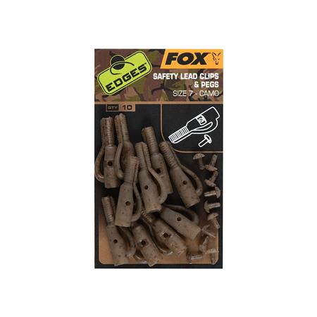 BLEICLIP FOX EDGES CAMO LEAD CLIP + PEGS