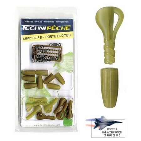 Bleiclips Rapid'clips + Wirbel Nouvelle Generation Technipeche - 8Er Pack