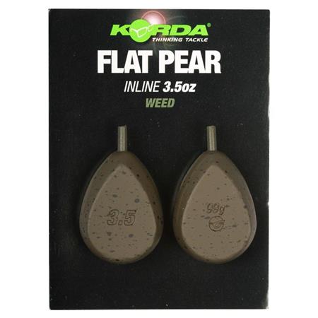 Bleigewicht Korda Flat Pear Inline - 2Er Pack