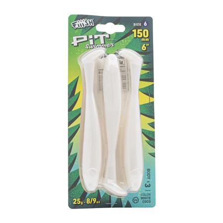BLØDGUMMIAGN FIIISH PIT SWIMMER 150 - PAKKE MED 3