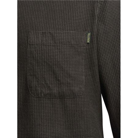 BLOES LANGE MOUWEN - GROEN BERETTA WOOD PIED DE POULE SHIRT - VERT