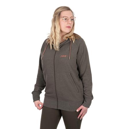 Bluza Damska Fox Wc Zipped Hoodie - Oliwkowy