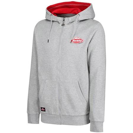 BLUZA MĘSKA BERKLEY ZIPPED HOODY - SZARY