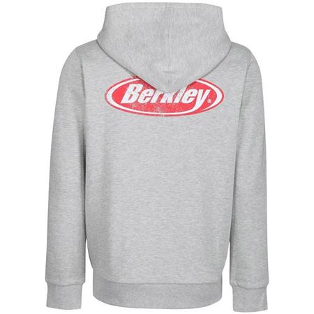 BLUZA MĘSKA BERKLEY ZIPPED HOODY - SZARY