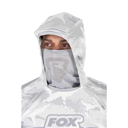 BLUZA MĘSKA FOX RAGE UV HOODED LIGHT CAMO TOP - SZARY