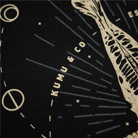 BLUZA MĘSKA KUMU X POLE POSITION HOODIE NEW MOON - CZARNY